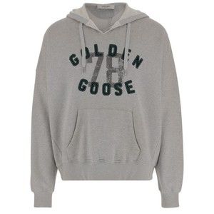 Golden Goose Cotton Hoodie With Prominent Logo - NWT